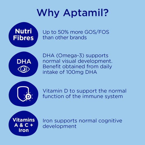 Aptamil Pre-Measured Tabs 2 Follow On Milk 6-12 Months 24 Sachets