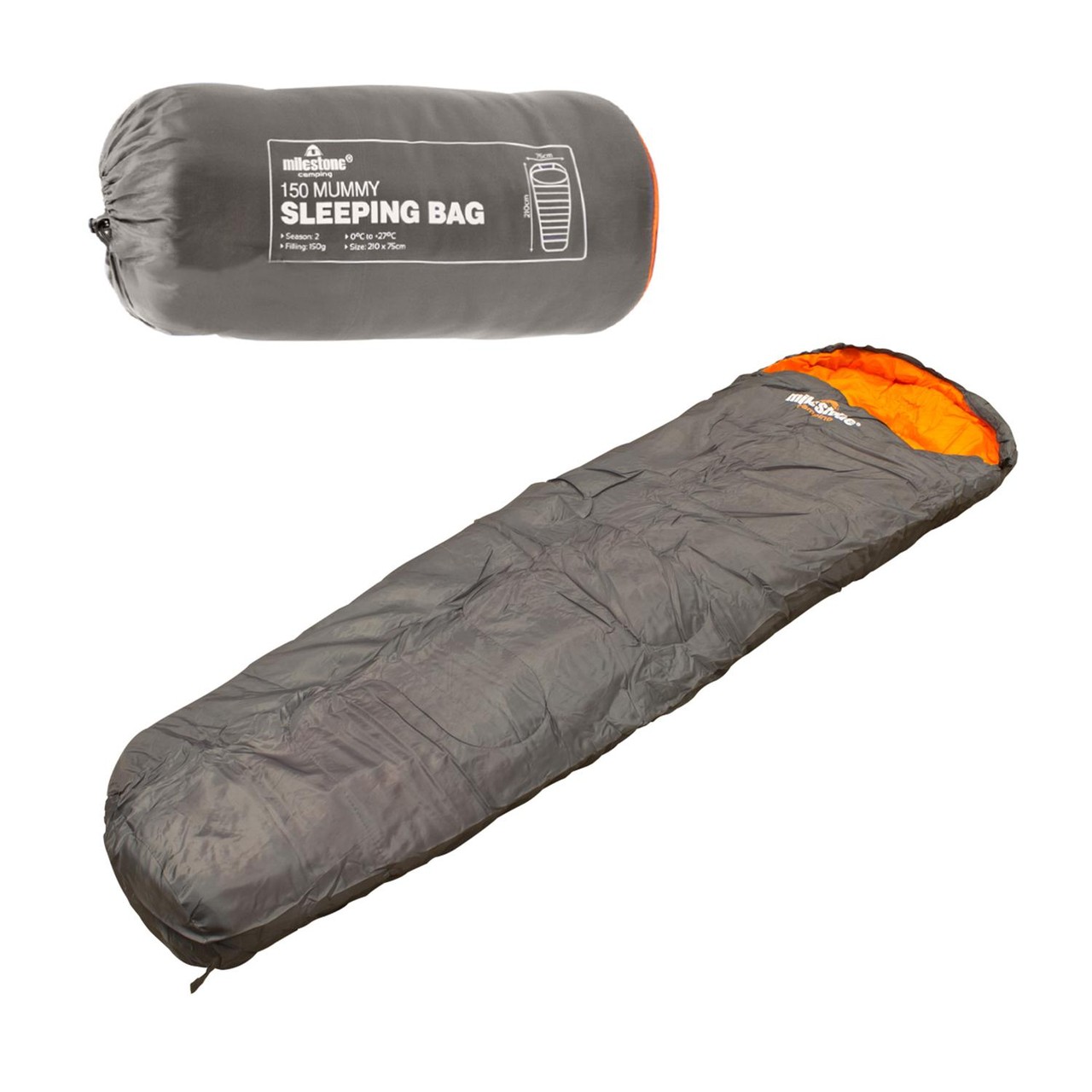 Milestone Single Mummy Sleeping Bag