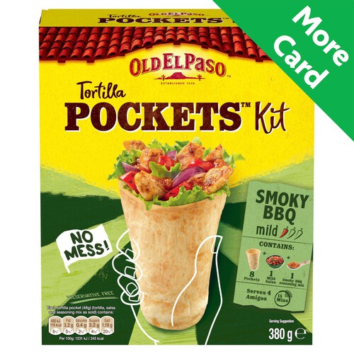 Old El Paso Smoky Bbq Tortilla Pocket Kit