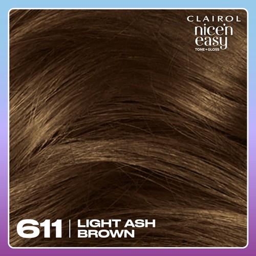 Clairol Nice'N Easy Tone+Gloss Semi Permanent Hair Dye Light Ash Brown