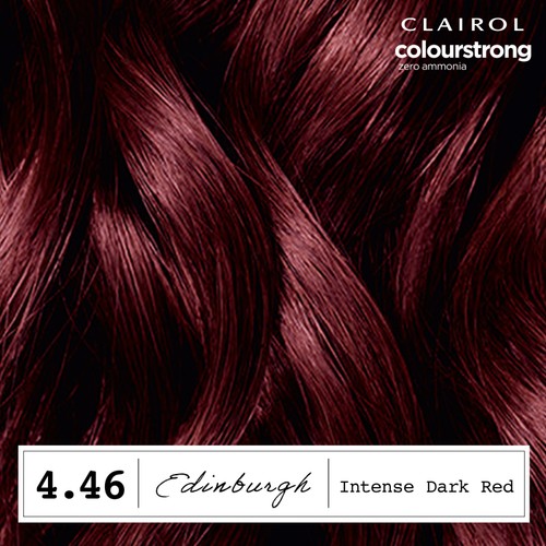 Clairol Colour Strong Permanent Hair Dye 4.46 Intense Dark Red