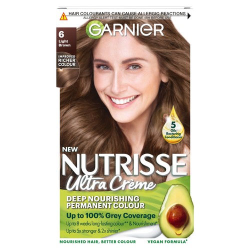 Garnier Nutrisse Light Brown 6 Permanent Hair Dye