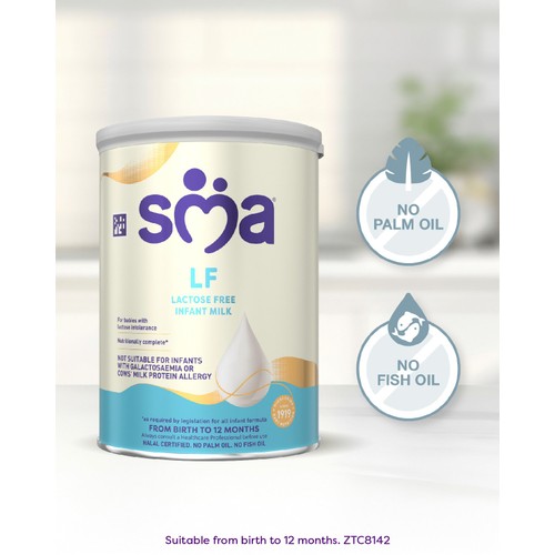 SMA LF Lactose Free Infant Milk Powder Formula, From Birth 400g