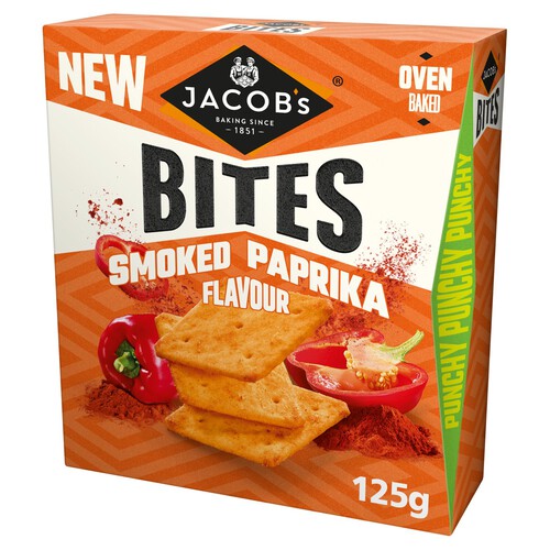 Jacob's Bites Smoked Paprika Crackers 