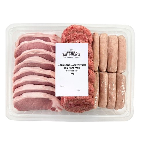 Morrisons Market Street BBQ Meat Pack (Scottish Beef) 1.7kg