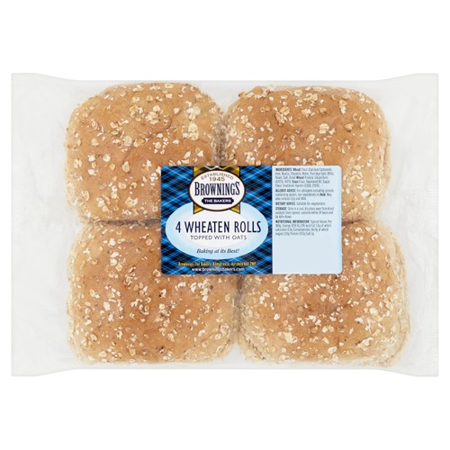 Brownings Wheaten Rolls 4 Pack