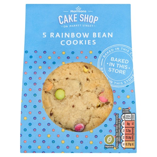 Morrisons rainbow bean cookies