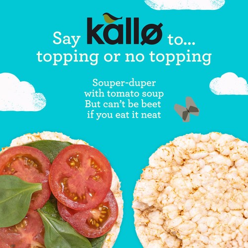 Kallo Organic Lightly Salted Wholegrain Rice Cakes 130g