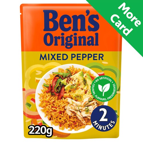 Bens Original Mixed Pepper Microwave Rice 