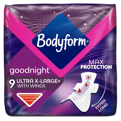 Bodyform Ultra Night XL Sanitary Towels with wings