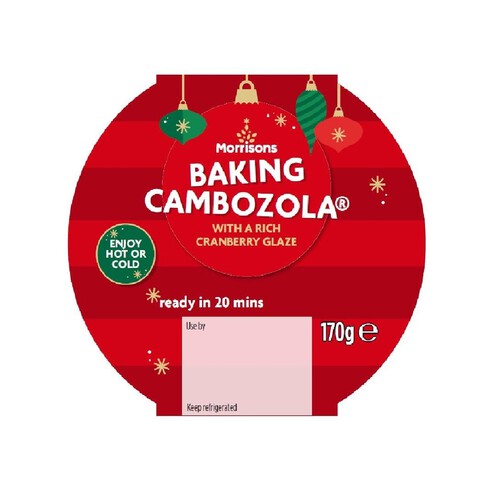 Morrisons Baking Cambozola With A Rich Cranberry Glaze 