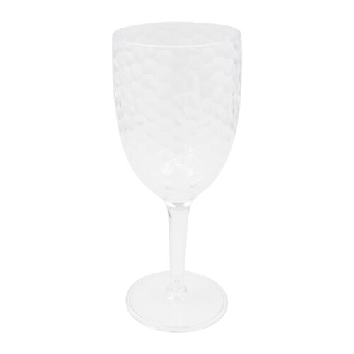 Nutmeg Textured Clear Wine Glass