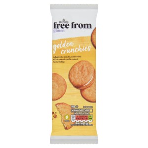 Morrisons Cream Crunchies – 180g Gluten-Free Biscuits, Vanilla Custard Filling, Suitable For Vegetarians