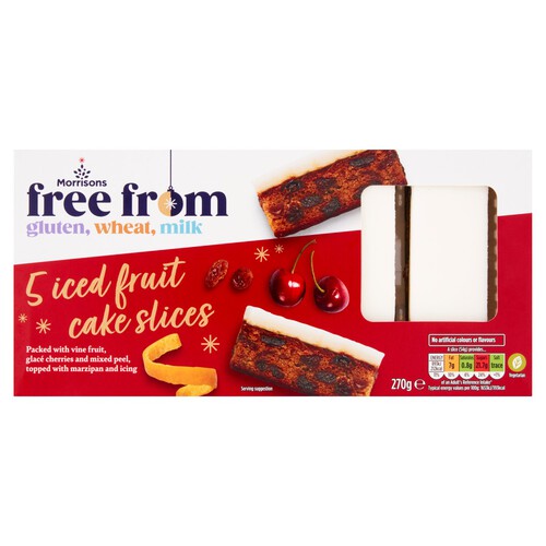 Morrisons Free From Iced Fruit Cake Slices