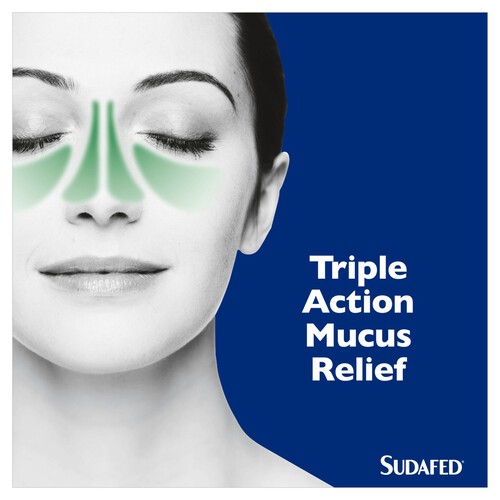 Sudafed Mucus Relief Triple Action Tablets