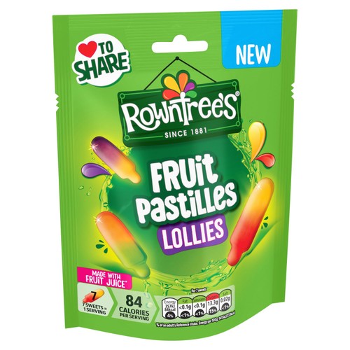 Rowntree's Fruit Pastilles Lollies Pouch 