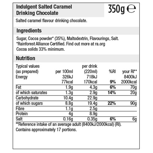 Morrisons The Best Salted Caramel Hot Chocolate 350g