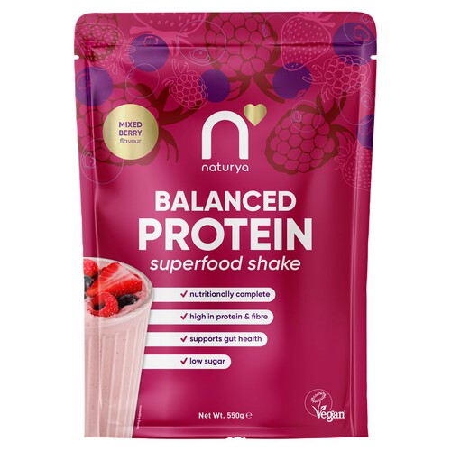 Naturya Balanced Protein Superfood Shake Mixed Berry 