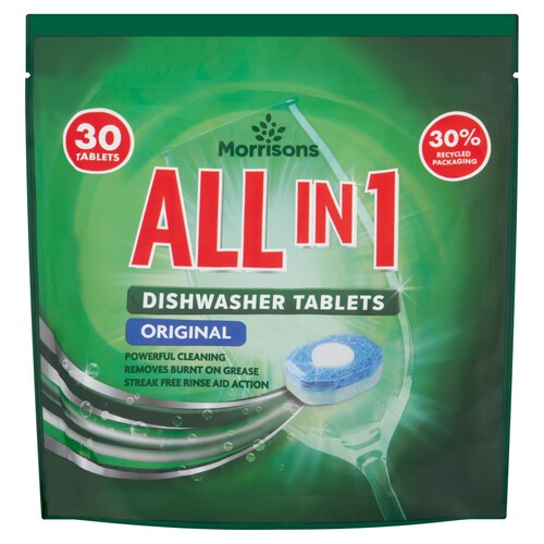 Morrisons All In 1 Original Dishwasher Tablets