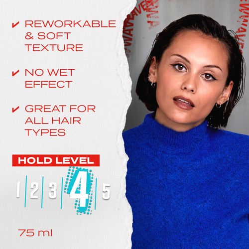 Wella Shockwaves Ultra Effect Go Messy Matt Clay 75ml