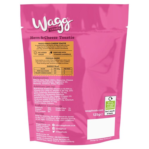 Wagg Ham & Cheese Toastie Dog Treats