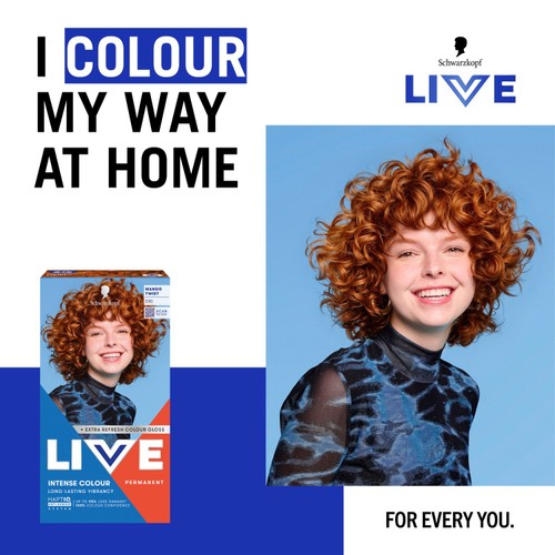 LIVE Intense Colour Permanent Hair Dye 030 Mango Twist