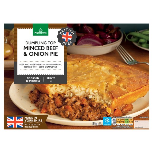 Morrisons Dumpling Top Minced Beef & Onion Pie 