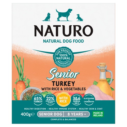 Naturo Senior Dog Turkey & Rice With Vegetables
