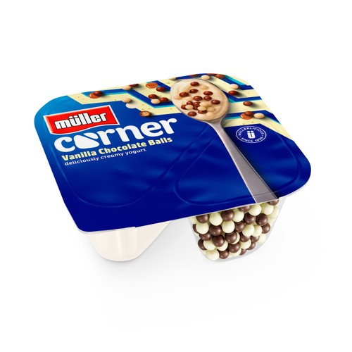Muller Corner Vanilla Yogurt with Chocolate Balls 124g