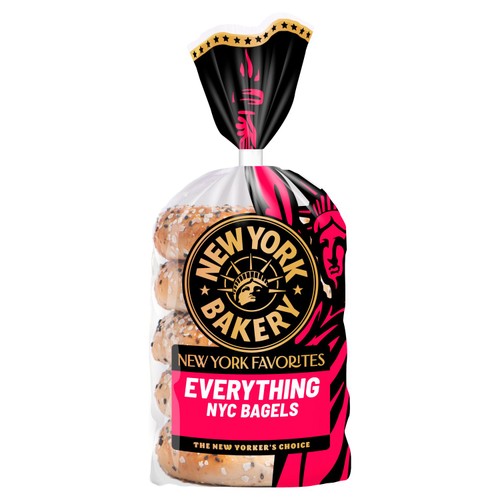 New York Bakery Co Limited Edition Everything Bagels 5 Pack