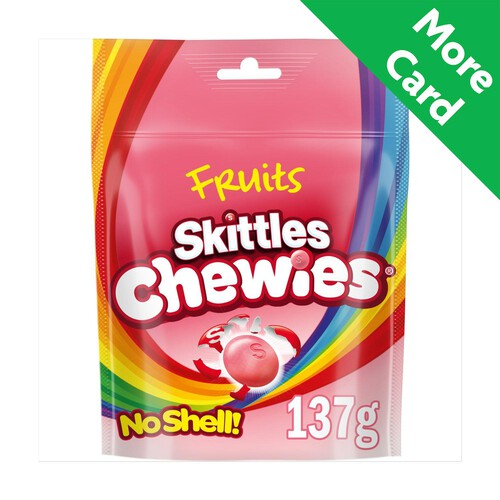 Skittles Chewies Vegan Sweets Fruit Flavoured Pouch Bag 