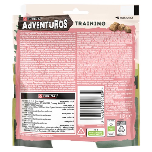 Purina Adventuros Training Treats Rich In Salmon 115G