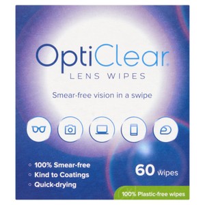 Opticlear Lens Wipes 60 Pack