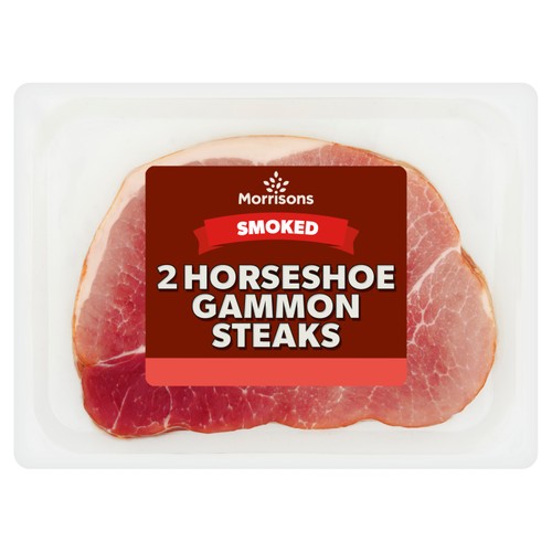 Morrisons smoked horseshoe gammon steaks