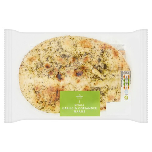 Morrisons Small Garlic Naan Bread