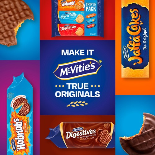 McVitie's Triple Pack Rich Tea, Digestive & Hobnobs Biscuits 815g