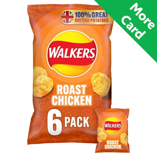 Walkers Roast Chicken Multipack Crisps 