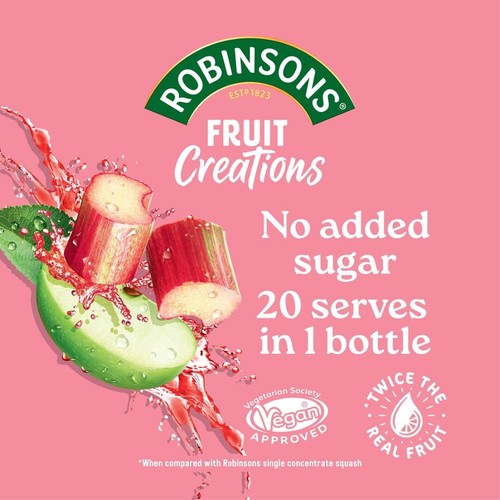 Robinsons Fruit Creations Apple & Rhubarb 1L