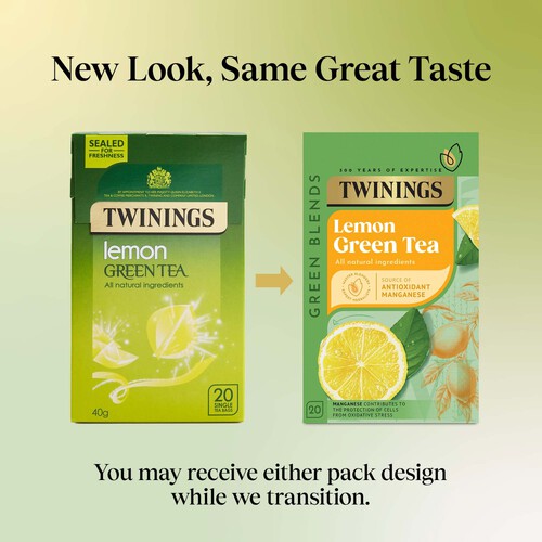 Twinings Lemon Green Tea Bags 20s