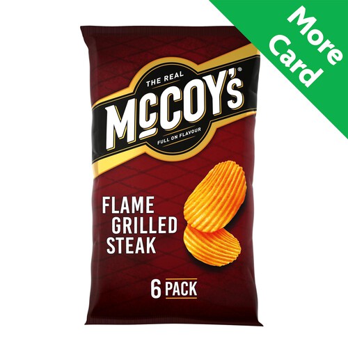 McCoy's Flame Grilled Steak Multipack Crisps 6 Pack