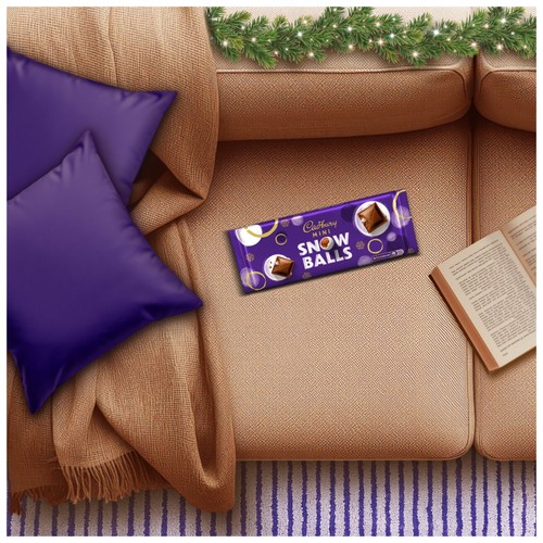 Cadbury Dairy Milk Mini Snowballs Chocolate Bar 350g