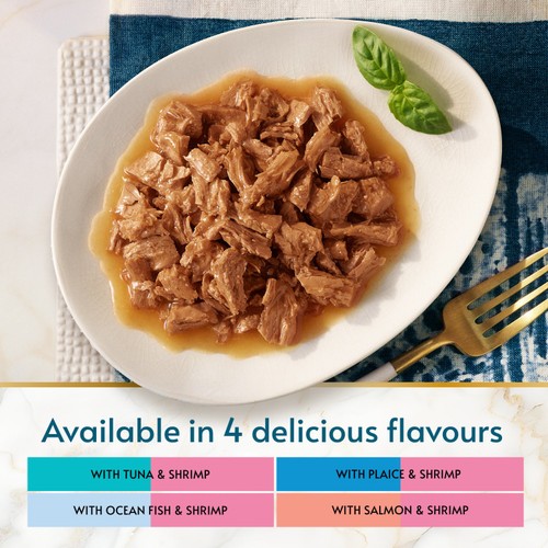 GOURMET Perle Ocean Delicacies in Gravy Wet Cat Food 12x85g