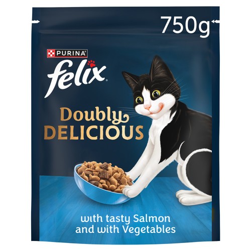 Felix Doubly Delicious Salmon & Vegetables Dry Cat Food