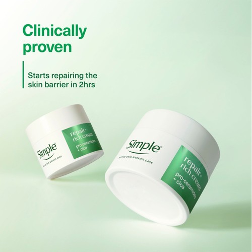 Simple Facial Moisturiser Repair+ 50 ml
