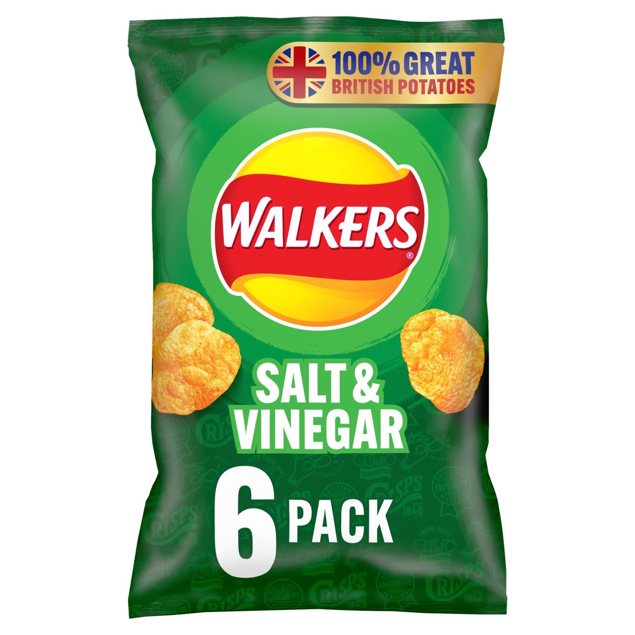 Walkers Salt & Vinegar Multipack Crisps 6x25g - Morrisons Online ...