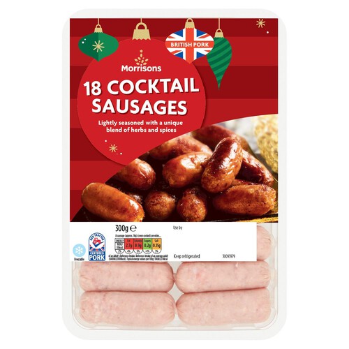 Morrisons Butchers Style 18 Pork Cocktail Sausages