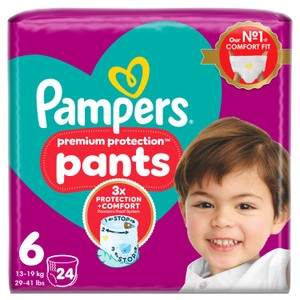 Pampers Premium Protection Size 6, 28 Nappies, Essential Pack
