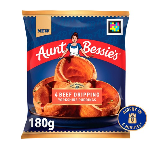 Aunt Bessie's 4 Beef Dripping Yorkshire Puddings 180g
