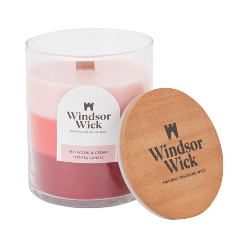 Home Style Windsor Wick Scented Candle Iris Wood & Cedar
