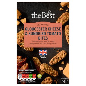 Morrisons The Best Gloucester Cheese & Sundried Tomato Bites  75g